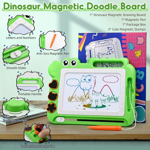 Dinosaur magnetic drawing - dinosaur,